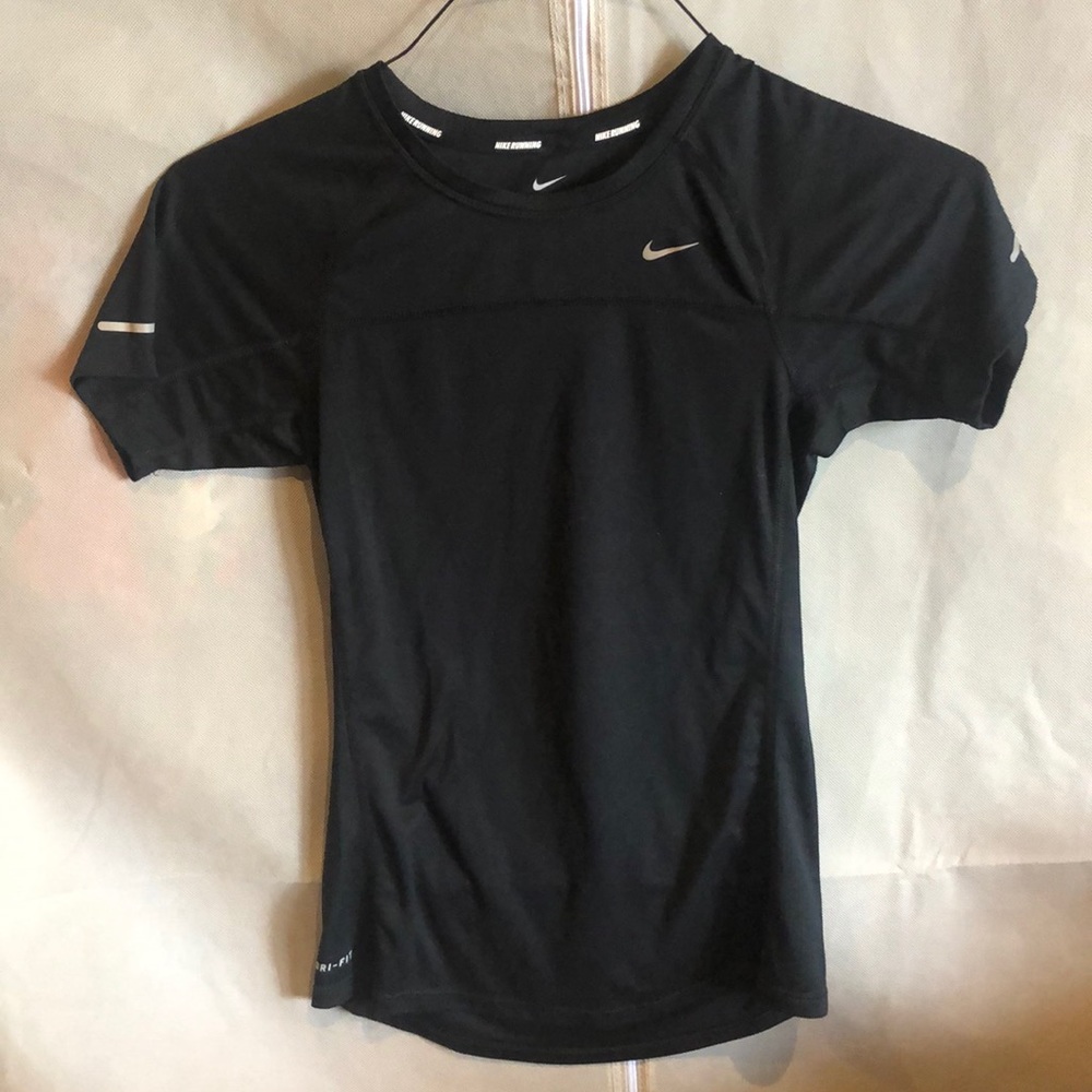 Black Womens Nike Running Dry Fit Shirt